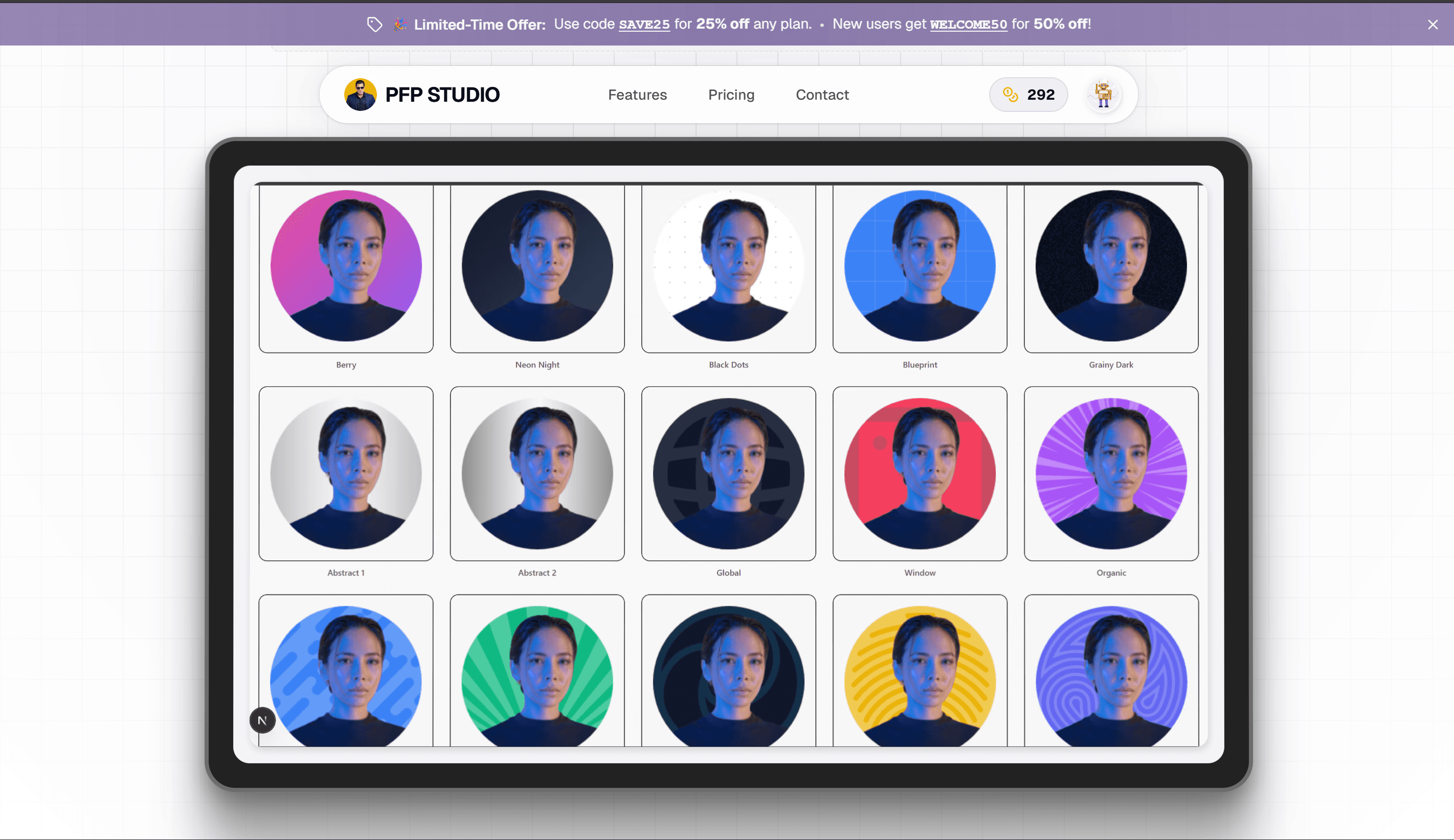 PFP Studio preview