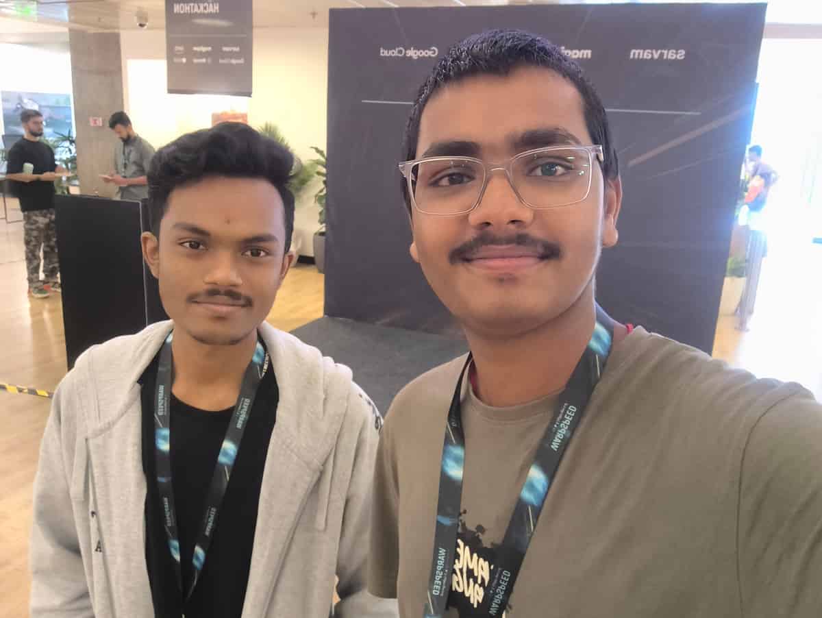 Warpspeed Hackathon - Team at venue